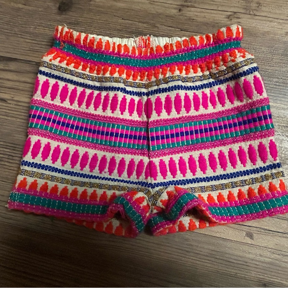 Peek Vibrant Patterned Elastic Waist Shorts Toddler girl 18-24m
